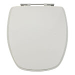 Assento Sanitário Formatos Thema com Fechamento Comum Oval MDF Biscuit Sicmol - Imagem 2