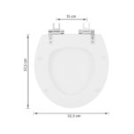 Assento Sanitário Convencional com Soft Close Oval Poliéster Branco Sensea - Imagem 9
