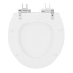 Assento Sanitário Convencional com Soft Close Oval Poliéster Branco Sensea - Imagem 8