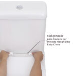 Assento Sanitário Convencional com Soft Close Oval Poliéster Branco Sensea - Imagem 5