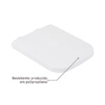 Assento Sanitário Lyon/Misti Polipropileno Fechamento Suave Branco Sensea - Imagem 3