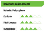 Assento Sanitário Formatos City com Fechamento Comum Oval Resina Branco Policlass - Imagem 2