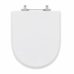 Assento Sanitário Formatos Carrara com Fechamento Comum Quadrado Poliéster Branco Sensea - Imagem 2