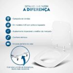 Assento Sanitário Clean Branco Para Louça Deca - Imagem 3