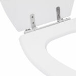 Assento Sanitário Convencional com Fechamento Comum Oval Poliéster Branco Sensea - Imagem 4