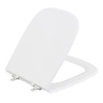 Assento Sanitário Formatos Debba com Fechamento Comum Quadrado Poliéster Branco Sensea - Imagem 3