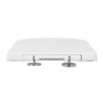 Assento Sanitário Formatos Quadra com Soft Close Quadrado Termofixo Branco Deca - Imagem 6