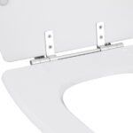 Assento Sanitário Formatos Monte Carlo com Fechamento Comum Quadrado Poliéster Branco Sensea - Imagem 5