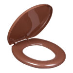 Assento Sanitário Convencional Espuma Marrom Fechamento Comum Astra