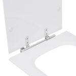 Assento Sanitário Formatos Quadra com Fechamento Comum Quadrado Poliéster Branco Sensea - Imagem 5