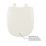 Assento Sanitário Sabatini Polipropileno Palha Fechamento Suave Tupan - Imagem 2