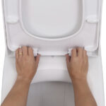 Assento Sanitário Formatos Carrara com Soft Close Quadrado Termofixo Branco Deca - Imagem 5