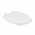 Assento Sanitário Formatos Thema com Fechamento Comum Quadrado Poliéster Branco Sensea - Imagem 3