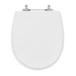 Assento Sanitário Formatos Village com Fechamento Comum Quadrado Poliéster Branco Sensea - Imagem 2