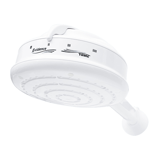 Chuveiro Elétrico Multitemperatura com Cano 220V 6800W Branco Evidence Fame