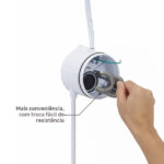 Chuveiro Elétrico Multitemperatura 127V (110V) 5500w Branco Redondo Moment Zagonel - Imagem 3