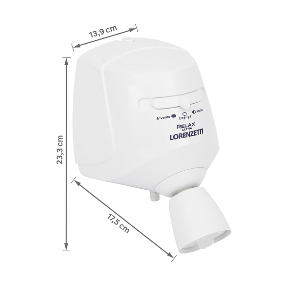 chuveiro_eletrico_110v_branco_relax_lorenzetti_87176026_33f8_600x600.jpg Chuveiro Elétrico Multitemperatura 127V (110V) 5500w Branco Redondo Relax Lorenzetti - Imagem 7