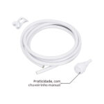 Chuveiro Elétrico Multitemperatura 220V 6800w Branco Redondo Ideale Plus Zagonel - Imagem 5