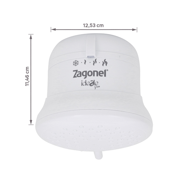 chuveiro_eletrico_220v_6800w_branco_ideale_plus_zagonel_92235584_18b1_600x600.jpg Chuveiro Elétrico Multitemperatura 220V 6800w Branco Redondo Ideale Plus sem Cano Zagonel - Imagem 6