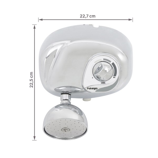 chuveiro_eletrico_220v_cromado_potenza_cardal_87163412_5967_600x600.jpg Chuveiro Elétrico Multitemperatura 220V 7800w Cromado Redondo Potenza Cardal - Imagem 8