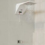 Chuveiro Elétrico Híbrido Eletrônico com Visor Digital 127V (110V) 5500w Branco Quadrado Ducali Premium Digital Zagonel - Imagem 2