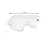 Chuveiro Elétrico Eletrônico 127V (110V) 5500w Branco Redondo Charm Equation - Imagem 6