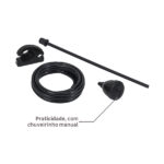 Chuveiro Elétrico Eletrônico 127V (110V) 5500w Preto Redondo Luka Equation - Imagem 6