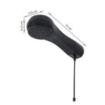 Chuveiro Elétrico Eletrônico 127V (110V) 5500w Preto Redondo Luka Equation - Imagem 7