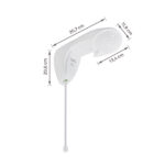 Chuveiro Elétrico Eletrônico 127V (110V) 5500w Branco Redondo ND Hydra - Imagem 7