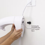 Chuveiro Elétrico Eletrônico 127V (110V) 5500w Branco Redondo ND Hydra - Imagem 4