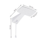 Chuveiro Elétrico Eletrônico 127V (110V) 5500w Branco Quadrado Polo Max Hydra - Imagem 8