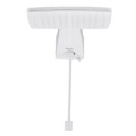 Chuveiro Elétrico Eletrônico 127V (110V) 5500w Branco Quadrado Polo Max Hydra - Imagem 2