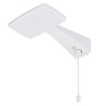 Chuveiro Elétrico Eletrônico 127V (110V) 5500w Branco Quadrado Polo Max Hydra