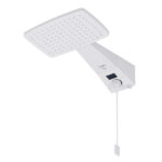 Chuveiro Elétrico Eletrônico com Visor Digital 127V (110V) 5500w Branco Quadrado Polo Plus Hydra