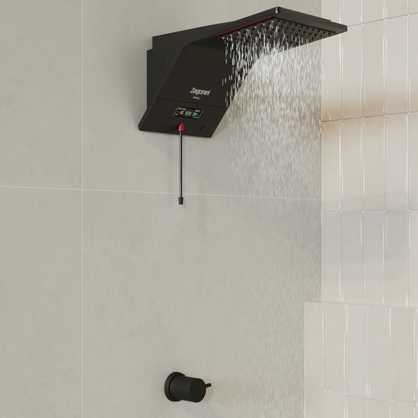 chuveiro_eletrico_eletronico_110v_preto_ducali_premium_zagonel_92242283_4bd4_600x600.jpg Chuveiro Elétrico Híbrido Eletrônico com Visor Digital 127V (110V) 5500w Preto Quadrado Ducali Premium Digital Zagonel - Imagem 2