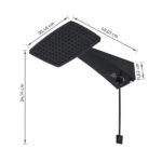 Chuveiro Elétrico Eletrônico 127V (110V) 5500w Preto Quadrado Polo Max Hydra - Imagem 8