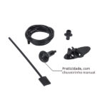 Chuveiro Elétrico Híbrido Eletrônico com Visor Digital 220V 7700w Preto Quadrado Polo Plus Hydra - Imagem 7