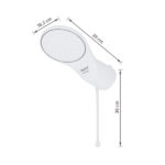 Chuveiro Elétrico Eletrônico 220V 7500w Branco Redondo Moment Zagonel - Imagem 7