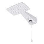 Chuveiro Elétrico Eletrônico com Visor Digital 220V 7700w Branco Quadrado Polo Plus Hydra