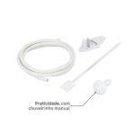 Chuveiro Elétrico Eletrônico com Visor Digital 220V 7700w Branco Quadrado Polo Plus Hydra - Imagem 5