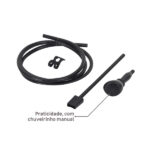 Chuveiro Elétrico Híbrido Eletrônico com Visor Digital 220V 7500w Preto Quadrado Ducali Premium Digital Zagonel - Imagem 9