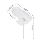 Chuveiro Elétrico Eletrônico 127V (110V) 5500w Branco Redondo com Pressurizador Top Jet Lorenzetti - Imagem 8