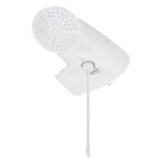 Chuveiro Elétrico Eletrônico 127V (110V) 5500w Branco Redondo com Pressurizador Top Jet Lorenzetti