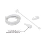 Chuveiro Elétrico Eletrônico 127V (110V) 5500w Branco Redondo Top Jet Lorenzetti - Imagem 6