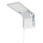 Chuveiro Elétrico Eletrônico 127V (110V) 5500w Branco e Cromado Quadrado Acqua Duo Ultra Lorenzetti