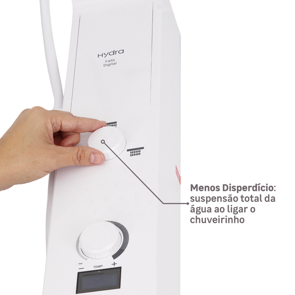 chuveiro_eletronico_110v_branco_falls_digital_hydra_91951853_3ca9_600x600.jpg Chuveiro Elétrico Eletrônico com Visor Digital 127V (110V) 5500w Branco Quadrado Falls Digital Hydra - Imagem 7