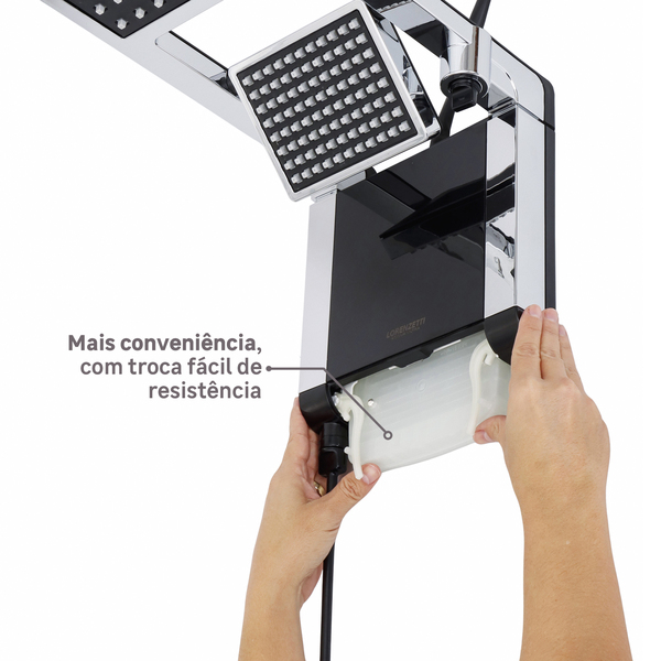 chuveiro_eletronico_220v_6800w_acqua_duo_lorenzetti_90648320_4239_600x600.jpg Chuveiro Elétrico Eletrônico 220V 6800w Preto e Cromado Quadrado Acqua Duo Ultra Lorenzetti - Imagem 6