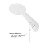 Chuveiro Elétrico Eletrônico 220V 7500w Branco Redondo com Pressurizador Advanced Lorenzetti - Imagem 6