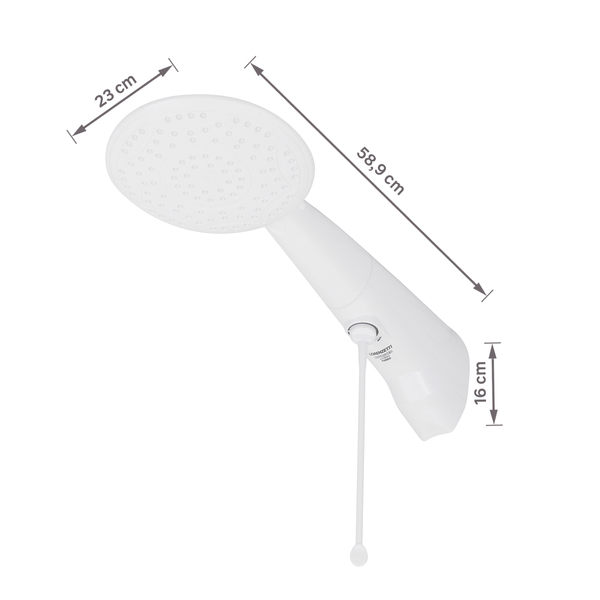 Chuveiro Elétrico Eletrônico 220V 7500w Branco Redondo com Pressurizador Advanced Lorenzetti - Imagem 10