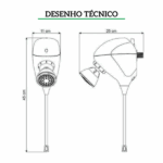 Chuveiro Zagonel Move Eletrônico Branco - Imagem 10